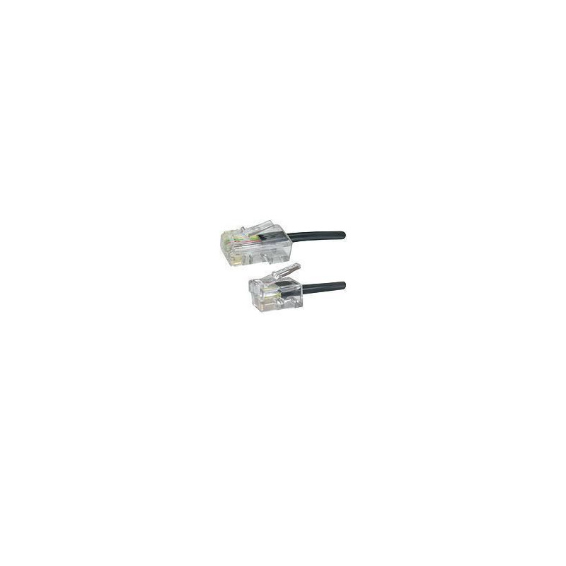 Modular RJ11-RJ45 2M M/M Black | APLIUM