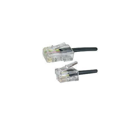 Modular RJ11-RJ45 2M M/M Black | APLIUM