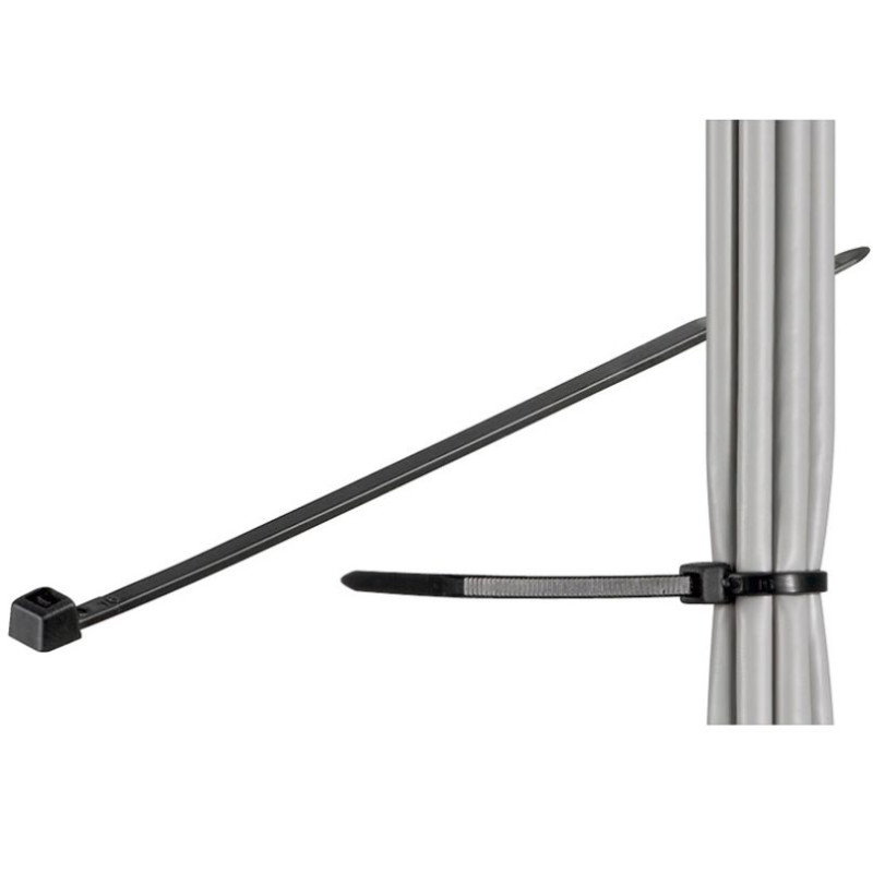 Cable tie 100pcs Black 203mm | APLIUM