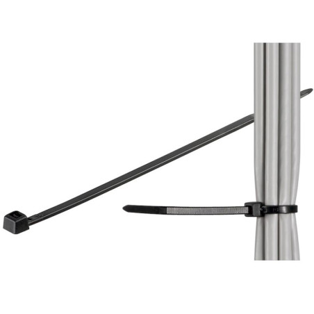 Cable tie 100pcs Black 203mm | APLIUM