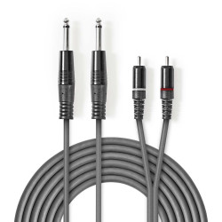 Stereo Audio Cable , 2x 6.35 | APLIUM