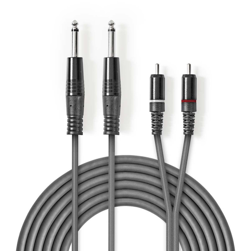 Stereo Audio Cable , 2x 6.35 | APLIUM