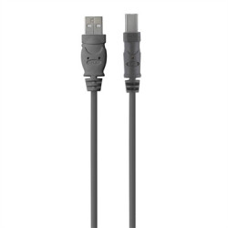 Belkin USB 2.0 A - USB 2.0 B, 3m cable USB USB A USB B Gris | APLIUM