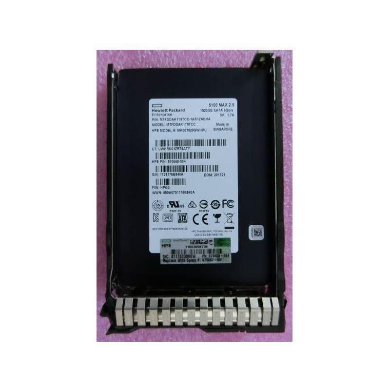 SSD 1.92TB 6G SATA MU SFF