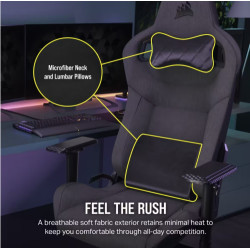 Silla Corsair Gaming T3 Rush (2023) Carbon CF-9010057-WW | APLIUM