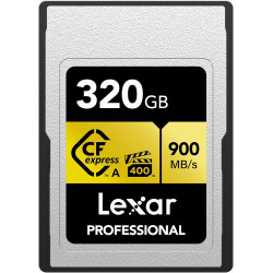 Lexar 320GB Professional Cfexpress Type A Card Gold Serie, U | APLIUM
