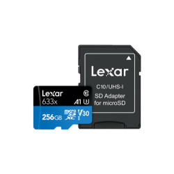 Lexar 633x 256 GB MicroSDXC UHS-I Clase 10 | APLIUM
