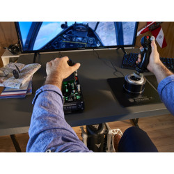 Thrustmaster TPR Rudder Negro, Plata USB Simulador de Vuelo | APLIUM