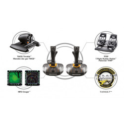 Thrustmaster T.16000M FCS SPACE SIM DUO Negro, Naranja USB P | APLIUM