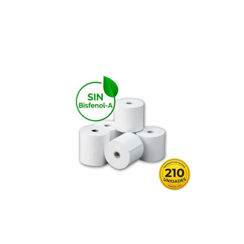 Caja de Rollos Papel Térmico Genérico 57x35 210U BPA/ 57 x 3 | APLIUM