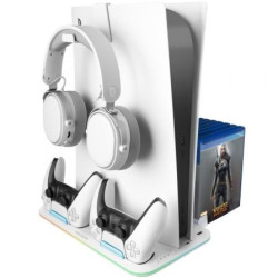 Soporte Multifunción RGB para PS5 Mars Gaming MPS5-B2/ Blanc | APLIUM