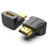 VENTION AINB0 - HDMI 270 Degree Male To Female Adapter Black | APLIUM