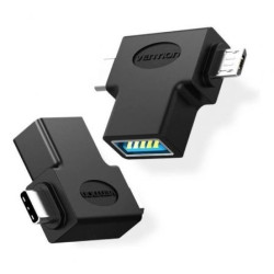 Adaptador USB 3.0 Vention CDIB0/ USB Tipo-C Macho - MicroUSB | APLIUM