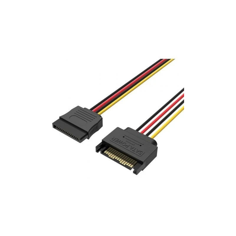 Sata 15P Power Extension Cable 0.3M Black | APLIUM
