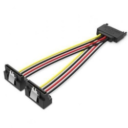 Cable Alimentación Vention KDBBB/ SATA Macho - 2x SATA Hembr | APLIUM