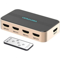 Duplicador HDMI Vention ACDG0/ 5x HDMI Hembra - HDMI Macho | APLIUM