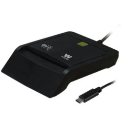 Lector de DNI y Tarjetas Woxter PE26-200/ USB Tipo-C/ Negro | APLIUM