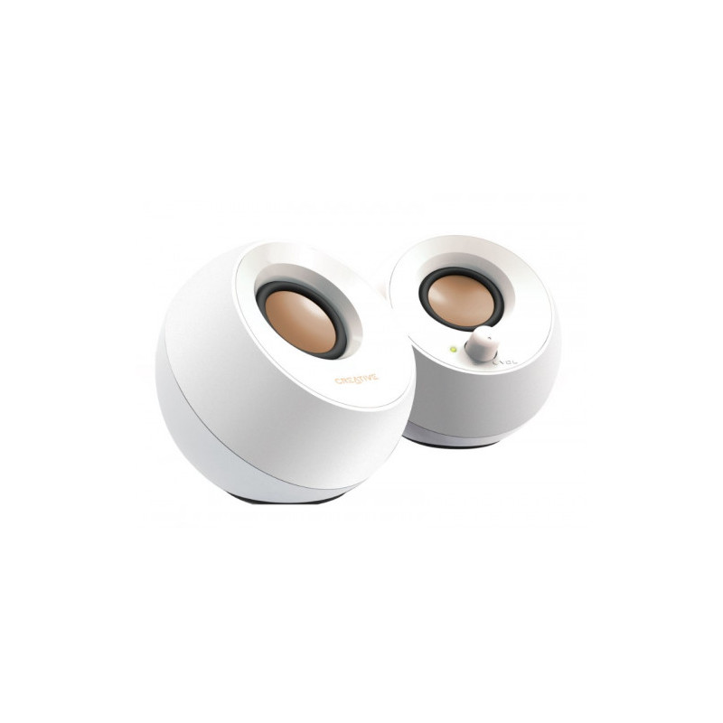 Creative Labs 51MF1680AA001 - Speaker 3,5mm Pebble wh 4,4W | APLIUM