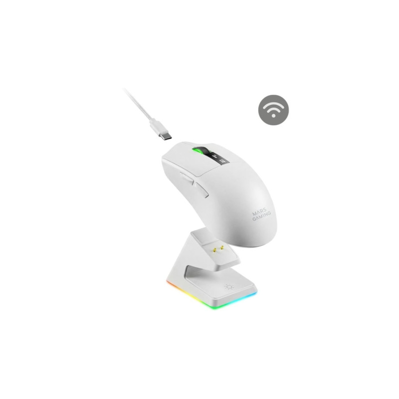 Ratón Gaming Inalámbrico Mars Gaming MMW-Elite/ Batería Reca | APLIUM