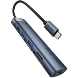 Docking USB Tipo-C Vention THJHB/ 1xHDMI 4K/ 2xUSB/ 1xUSB Ti | APLIUM