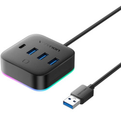 Hub USB 3.0 Vention CHZBD/ 3xUSB/ 1xUSB Tipo-C/ 1xUSB Tipo-C | APLIUM