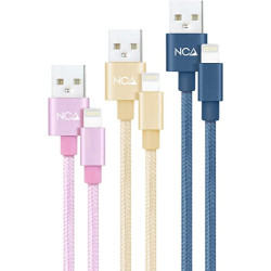 Nanocable 3 Cables Lightning A USB 2.0, LIGHTNING/M-USB A/M, | APLIUM
