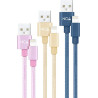 Nanocable 3 Cables Lightning A USB 2.0, LIGHTNING/M-USB A/M, | APLIUM