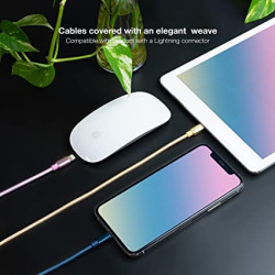 Nanocable 3 Cables Lightning A USB 2.0, LIGHTNING/M-USB A/M, | APLIUM