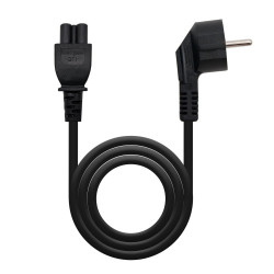 Nanocable Cable de Alimentación Trébol, CEE7 acodado/M-C5/H, | APLIUM