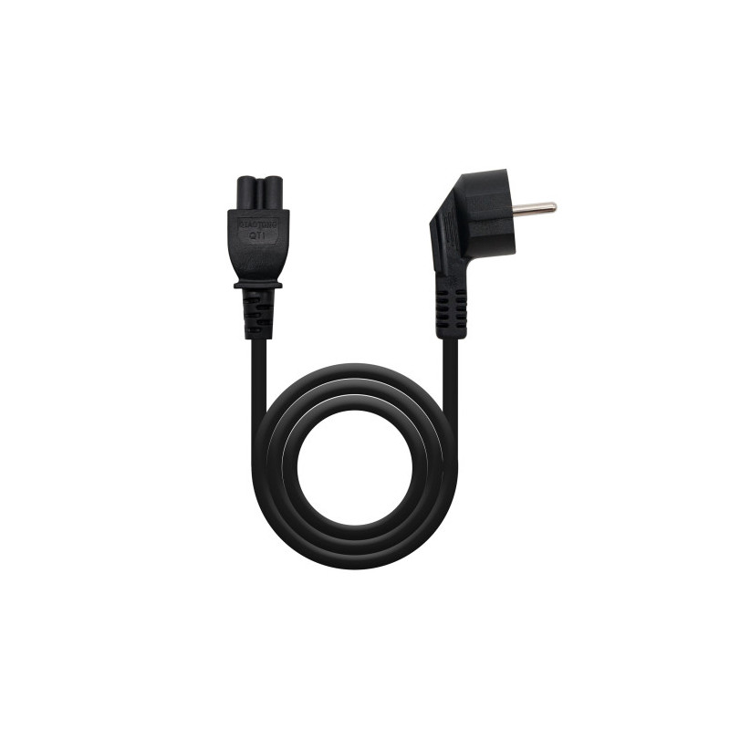 Nanocable Cable de Alimentación Trébol, CEE7 acodado/M-C5/H, | APLIUM