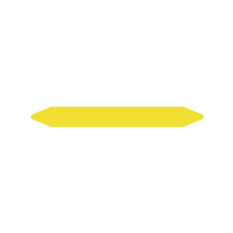 Pre-cut Pipe Marker Rolls Yellow / Gas Without Pictogram 2 | APLIUM