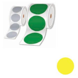 Rolls Of Pre-cut Labels Yellow 50MM - Per Roll Of 500 Labels | APLIUM