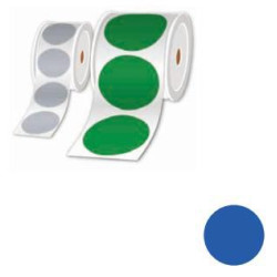 Rolls Of Pre-cut Stickers Blue 25MM - Per Roll Of 1000 Label | APLIUM