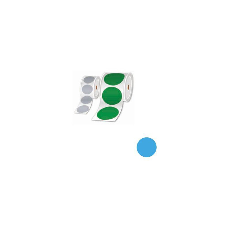 Rolls Of Pre-cut Stickers Sky Blue 50MM - Per Roll Of 500 La | APLIUM