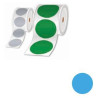 Rolls Of Pre-cut Stickers Sky Blue 25MM - Per Roll Of 1000 L | APLIUM