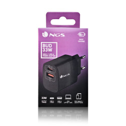 NGS BUD 33W Universal Negro Corriente alterna Carga rápida I | APLIUM