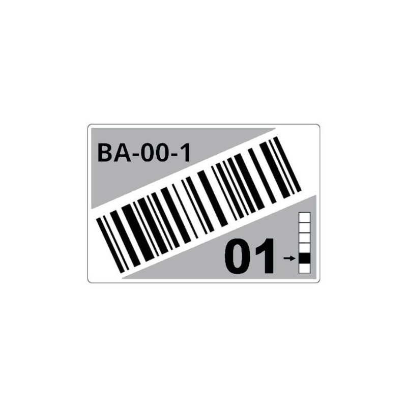 Roll Of Pre-cut Labels For Racks And Pallets 75 X 110 Mm Gr | APLIUM