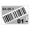 Roll Of Pre-cut Labels For Racks And Pallets 75 X 110 Mm Gr | APLIUM