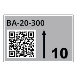 Roll Of Pre-cut Labels For Racks And Pallets 90 X 110 Mm Gr | APLIUM
