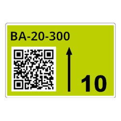 Roll Of Pre-cut Labels For Racks And Pallets 75 X 110 Mm Gr | APLIUM