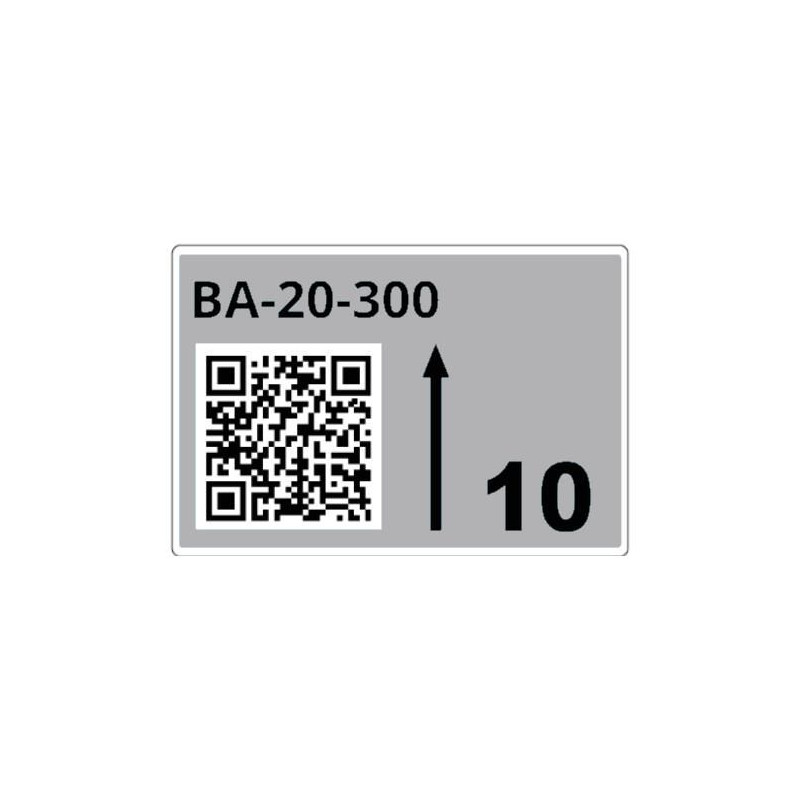 Roll Of Pre-cut Labels For Racks And Pallets 75 X 110 Mm Gr | APLIUM