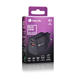 NGS BUD 45W Universal Negro Corriente alterna Carga rápida I | APLIUM