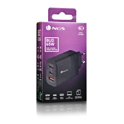 NGS BUD 65W Universal Negro Corriente alterna Carga rápida I | APLIUM
