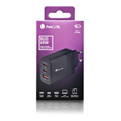NGS BUD 65W Universal Negro Corriente alterna Carga rápida I | APLIUM