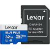 LEXAR 32GB BLUE PLUS MICROSDHC UHS-I WITH SD ADAPTER, UP TO | APLIUM