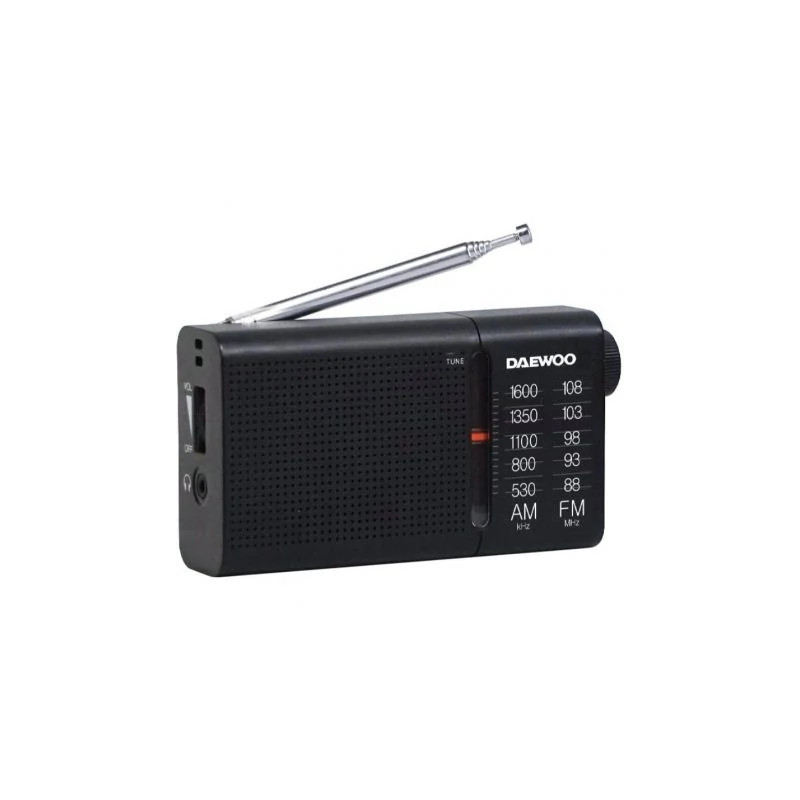 Radio Portátil Daewoo DW1119/ Negra | APLIUM