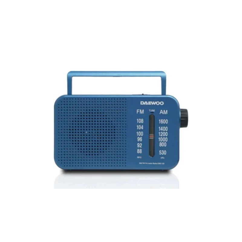 Radio Portátil Daewoo DW1120/ con Cable/ a Pilas/ Azul | APLIUM