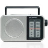 Radio Portátil Daewoo DW1125/ a Pilas/ Gris Metalizado | APLIUM