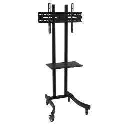 Black LCD/LED Trolley Stand | APLIUM