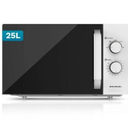 Microondas Grunkel MW-25EASY/ 850W/ Capacidad 25L/ Blanco | APLIUM